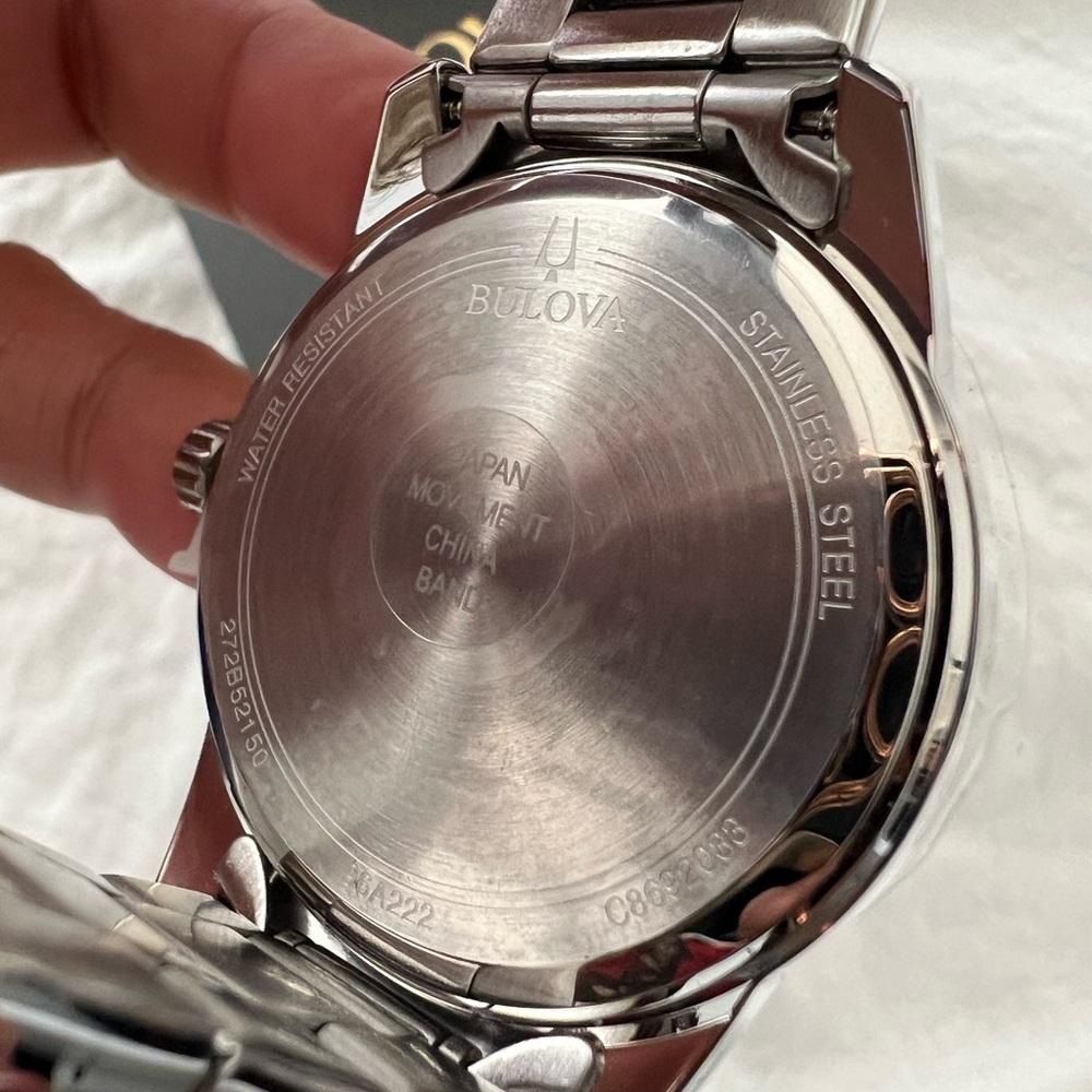 👑✅PRICE FIRM✅Mens Bulova Silver Watch with Black Dial. Brand new! - Picture 5 of 16
